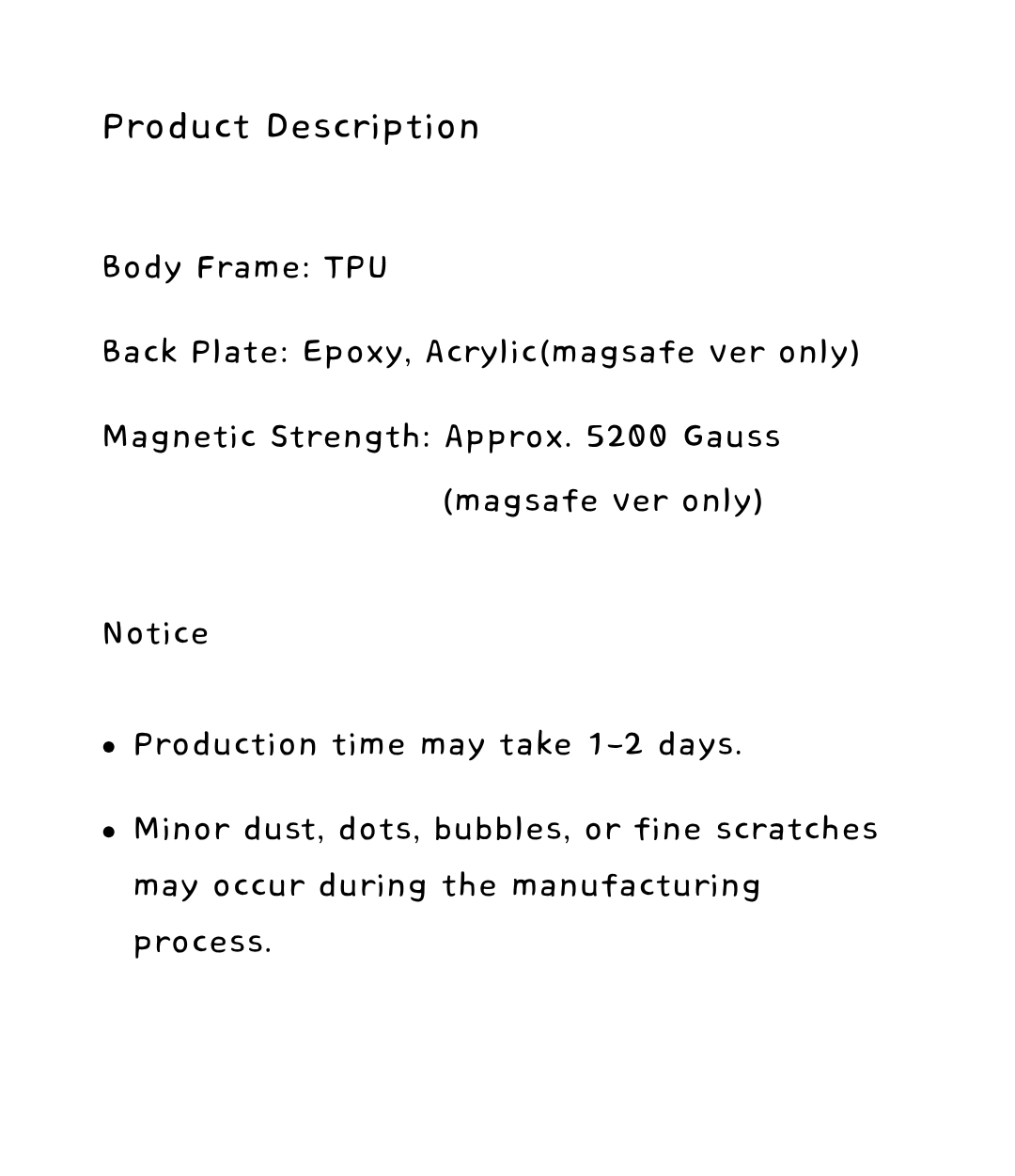 description
