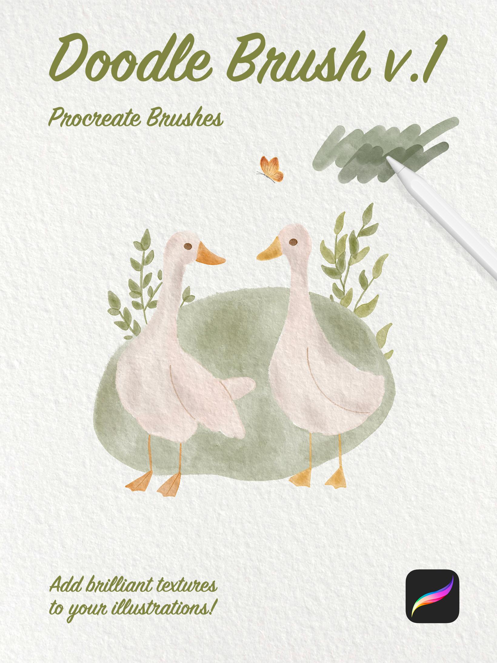 Procreate Doodle Brush  v1 - 57 Brushes
