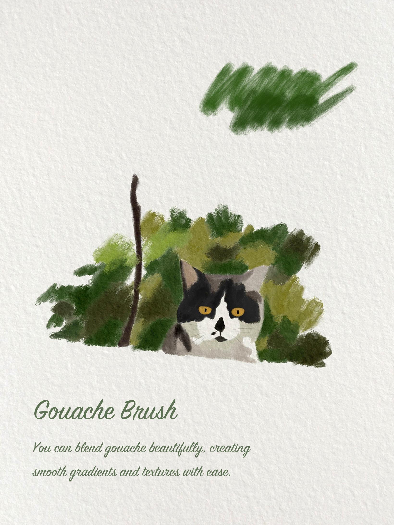 Procreate Gouache Brush - 27 Brushes
