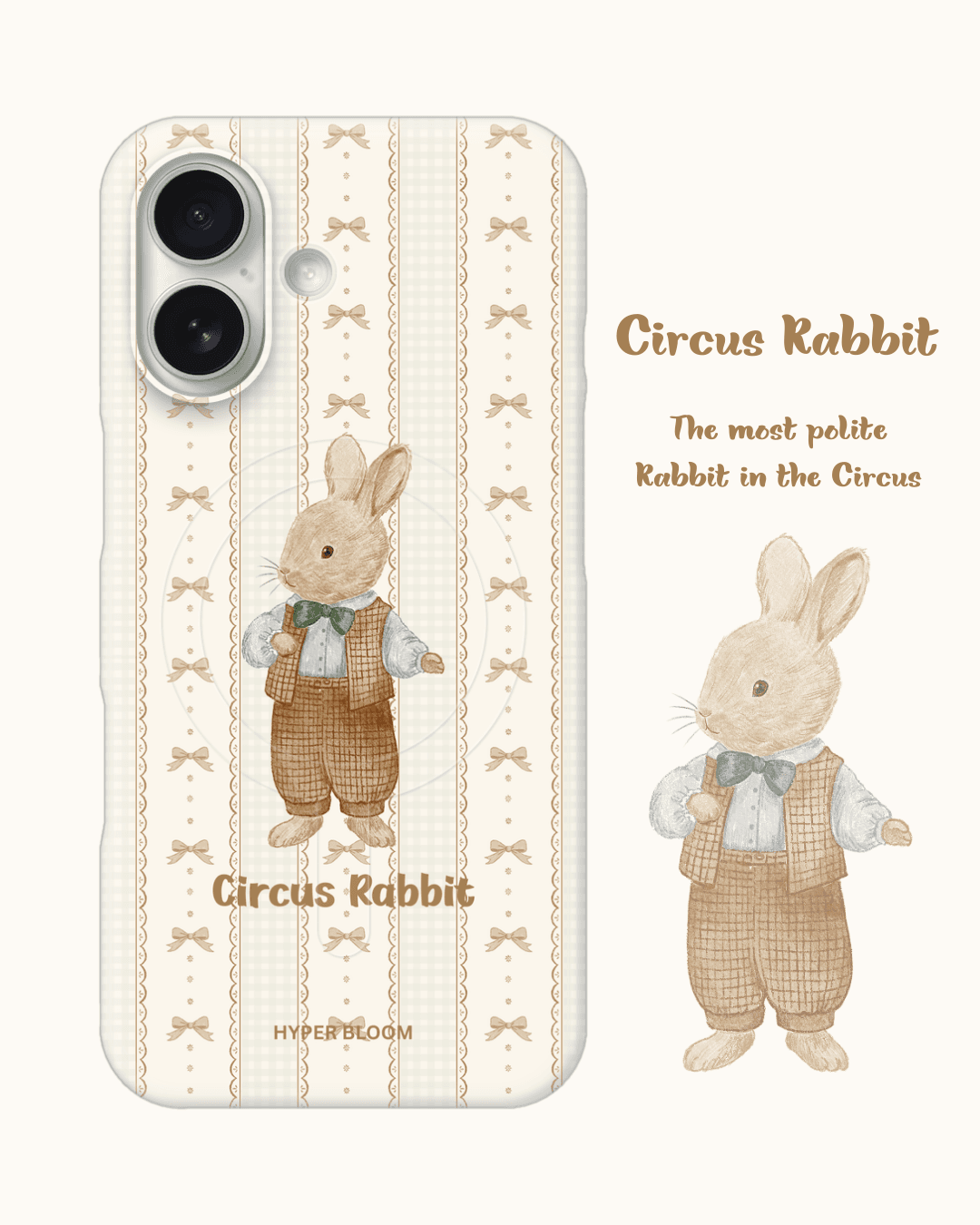 빈티지 서커스 레빗 케이스 - Vintage Circus Rabbit