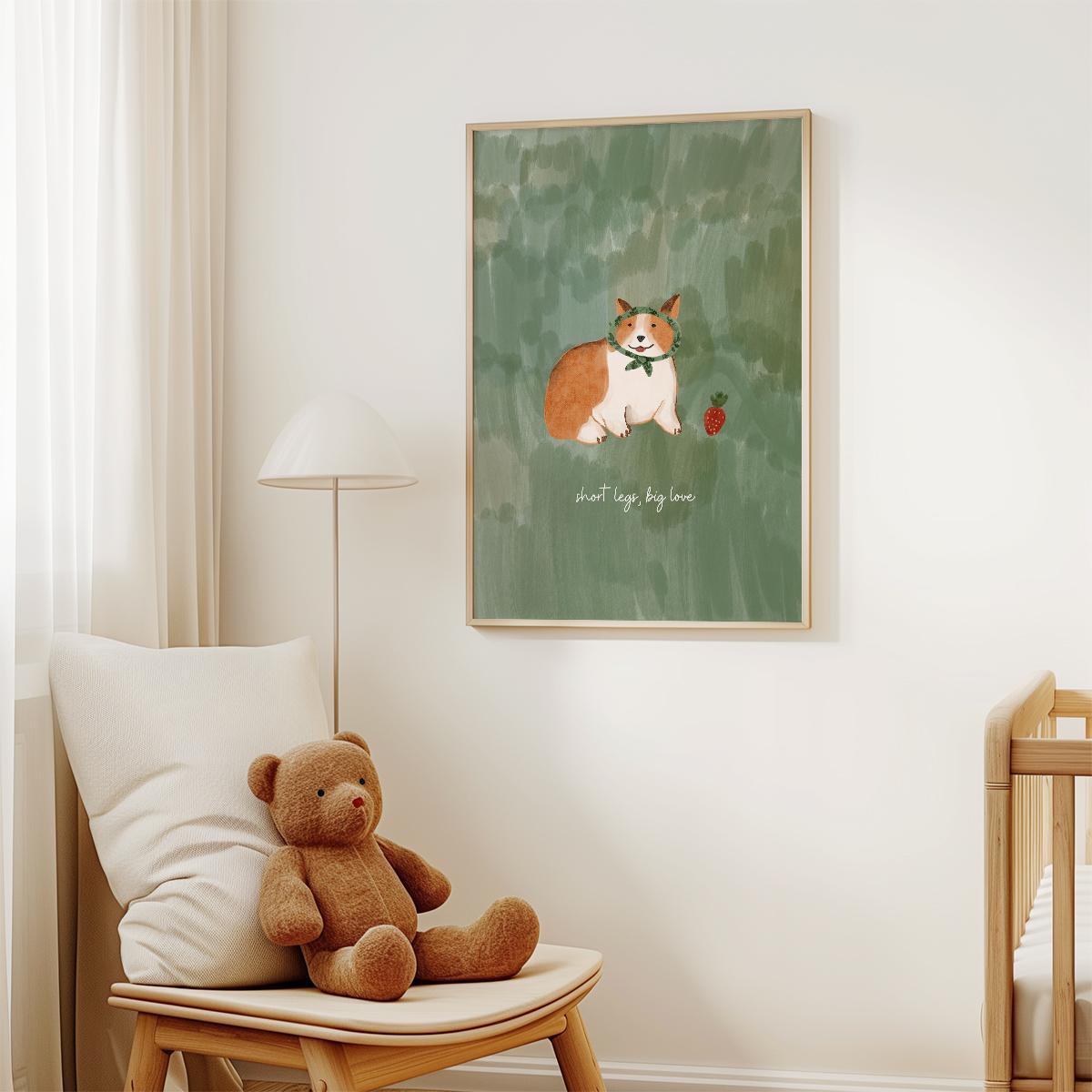 풀밭 친구들 코기 포스터 - Short Leg, Big Love