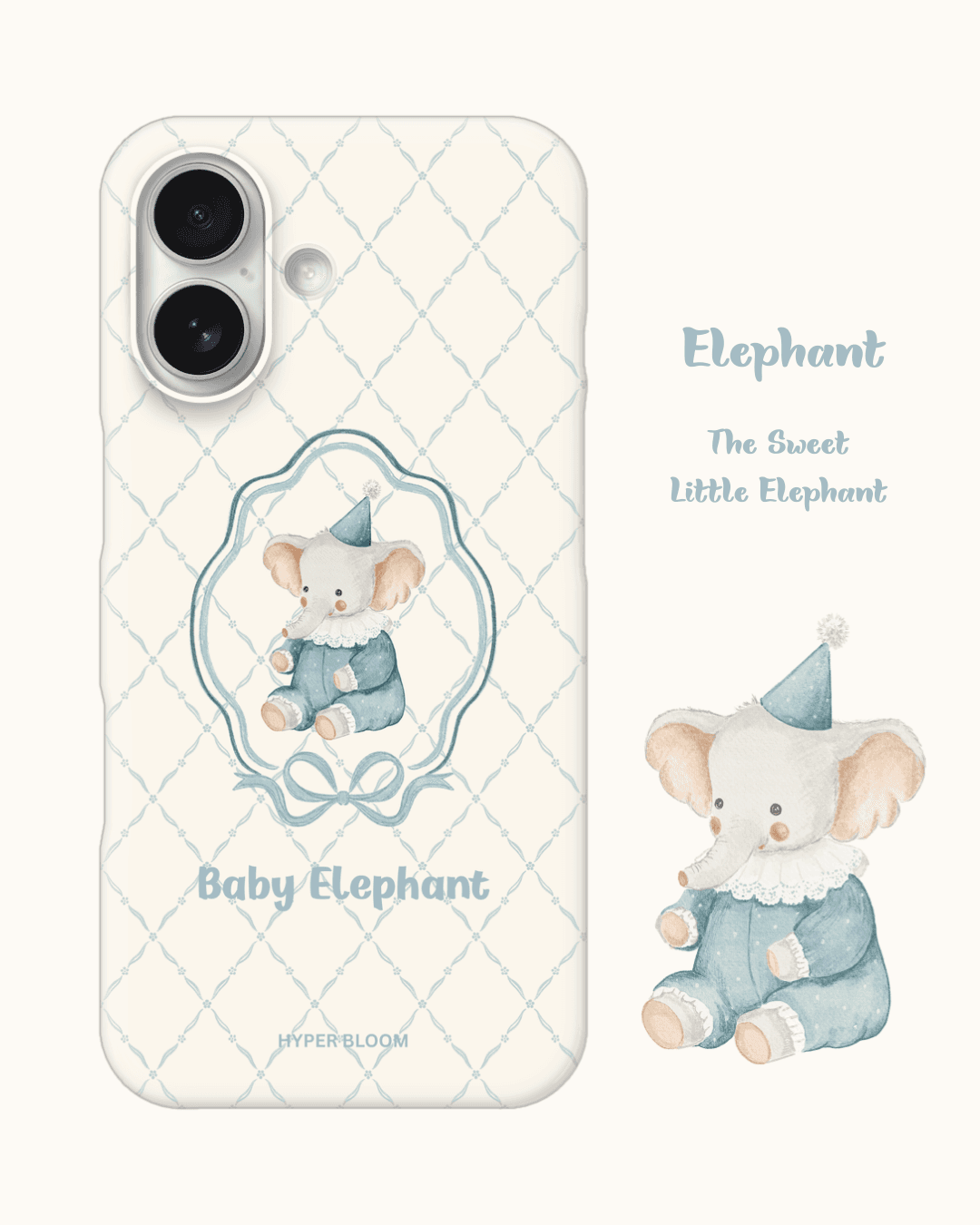 빈티지 아기 코끼리 케이스 - Vintage Baby Elephant