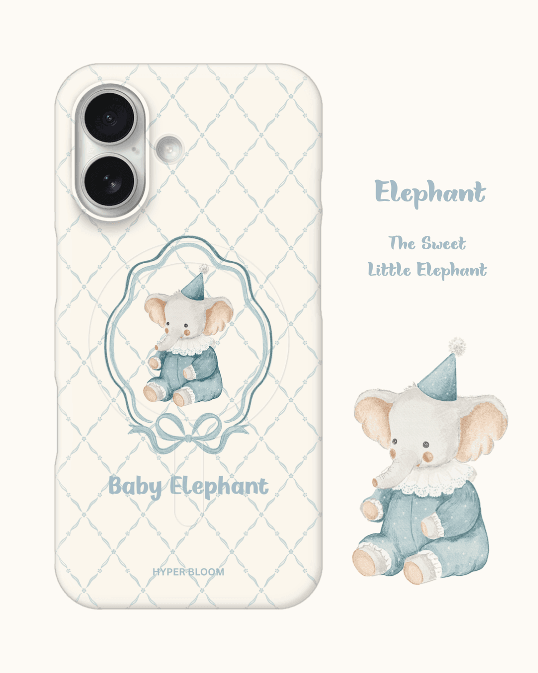 빈티지 아기 코끼리 케이스 - Vintage Baby Elephant