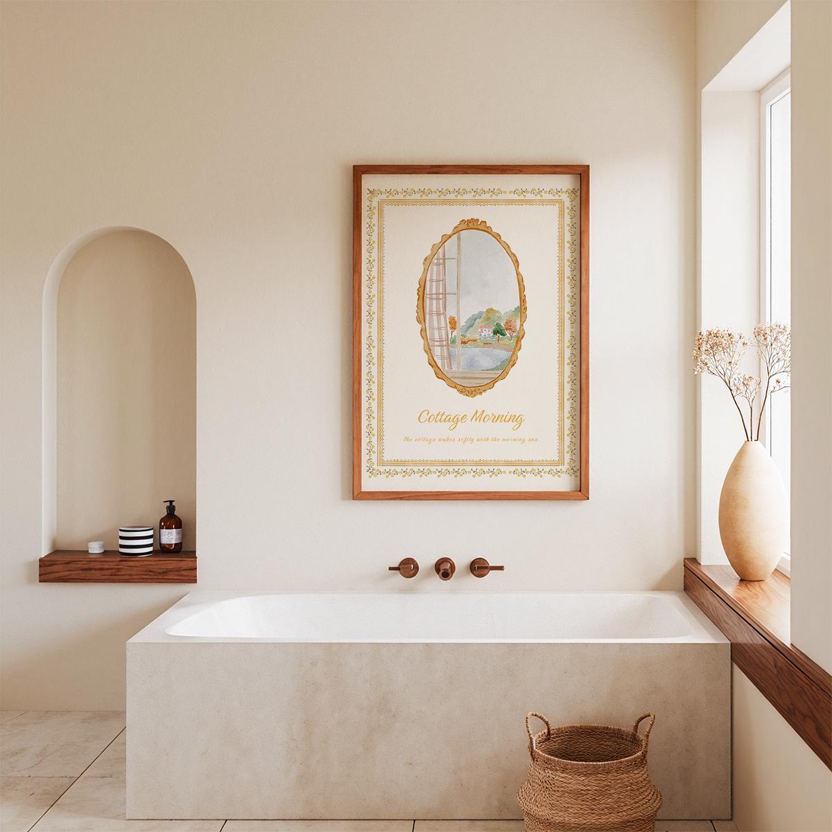 코티지 모닝 포스터 - Cottage Morning