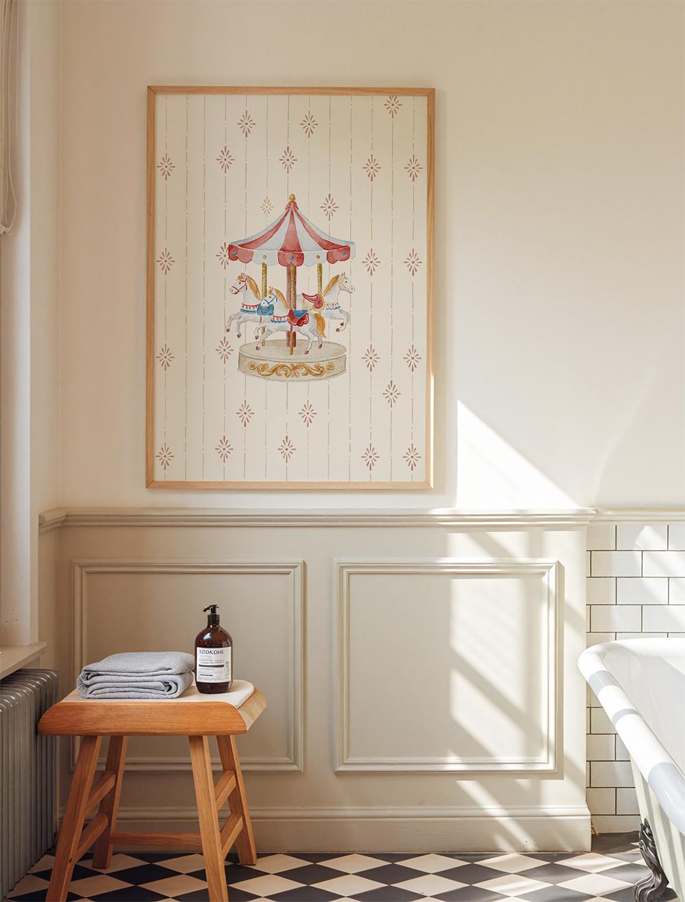 빈티지 메리고라운드 포스터 - Vintage Merry Go Round