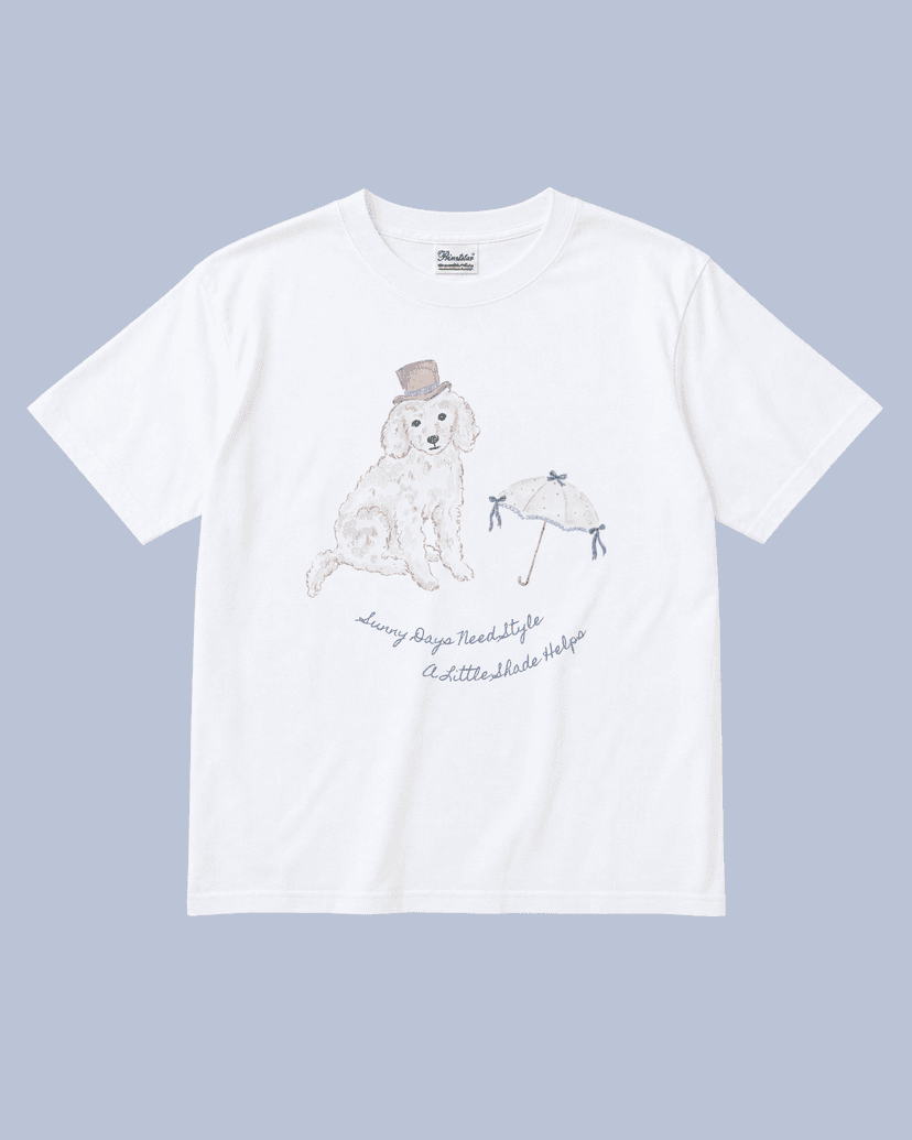 핑크 햇 푸들 티셔츠 - Pink Hat Poodle T-shirt