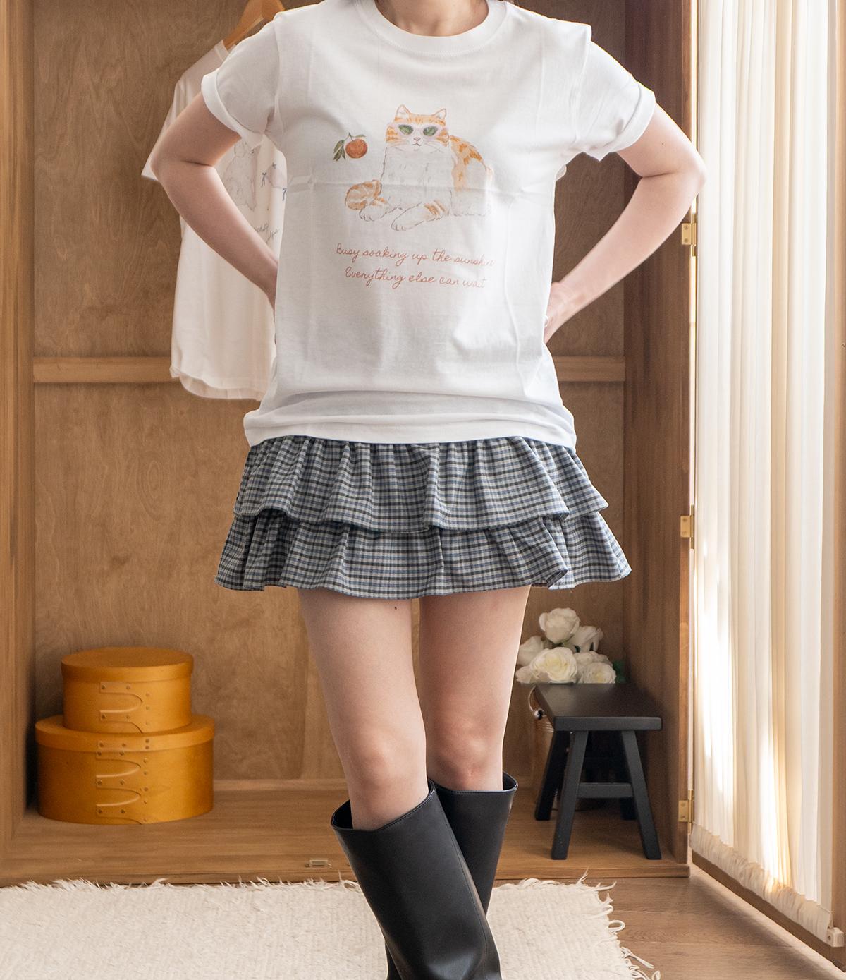 오렌지 캣 티셔츠 - Orange Cat T-Shirt