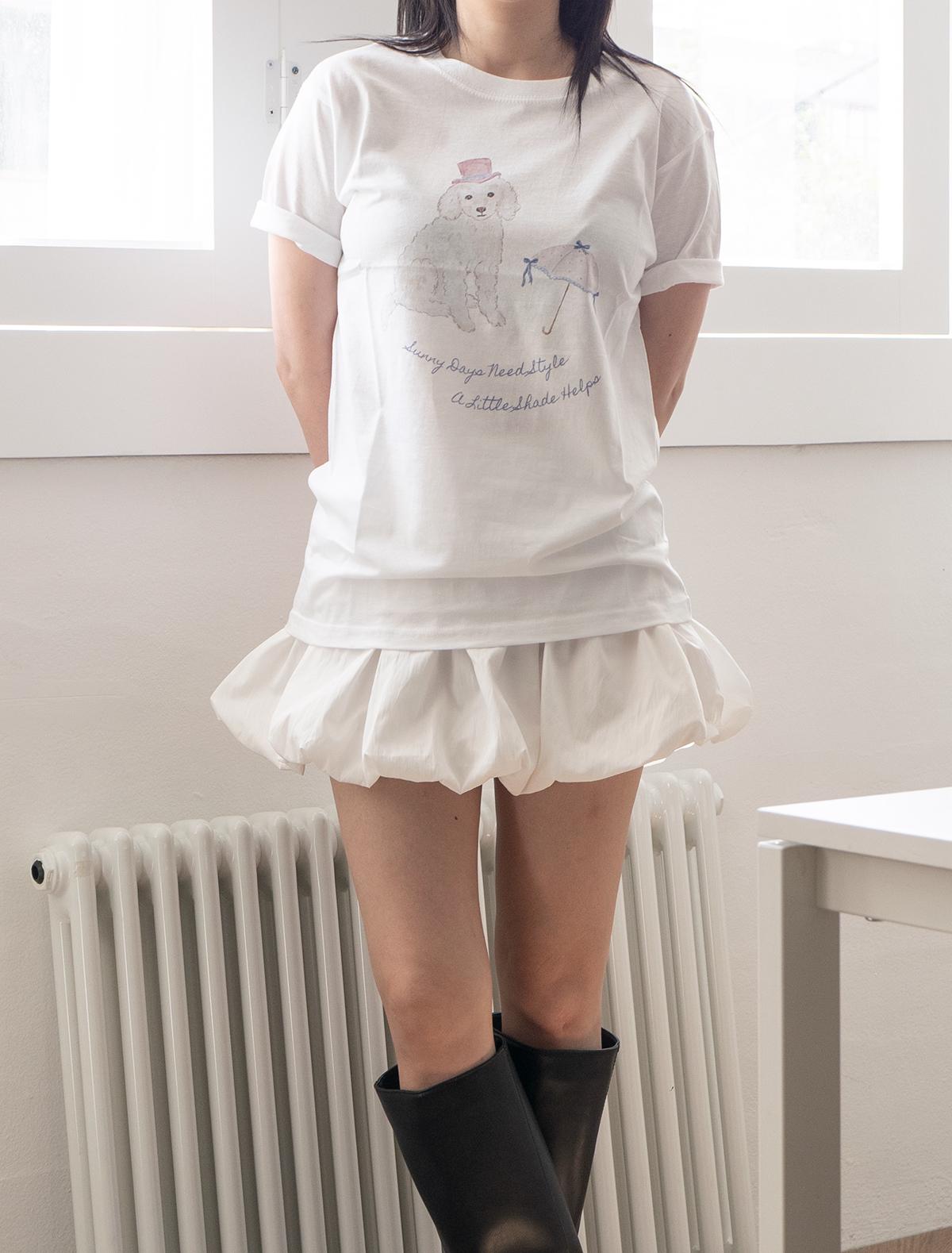 핑크 햇 푸들 티셔츠 - Pink Hat Poodle T-shirt
