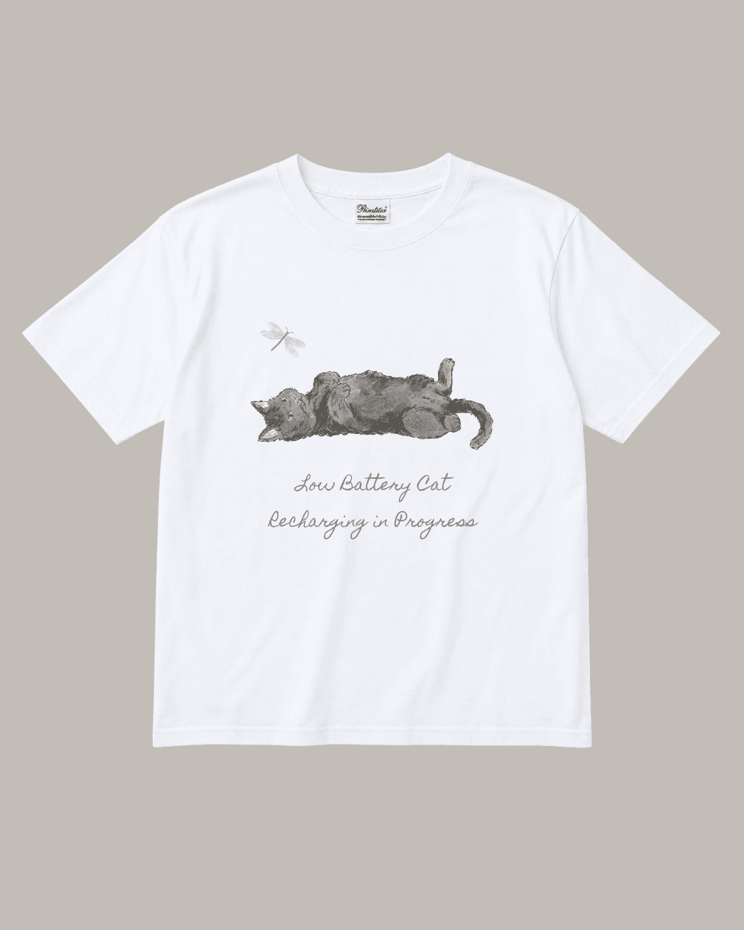 드리미 블랙 캣 티셔츠 - Dreamy Black Cat T-Shirt
