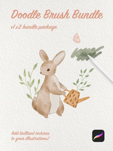 Procreate Doodle Brush  v1, v2 Bundle Package - 98 Brushes