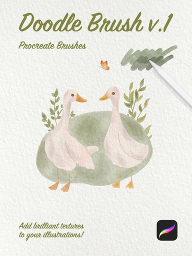Procreate Doodle Brush  v1 - 57 Brushes